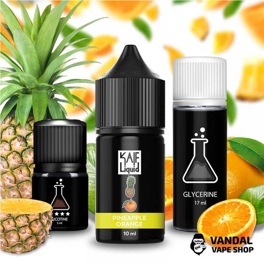 Набір для самозамісу Kaif Liquid 30 мл 65 мг зі смаком ананаса і апельсина