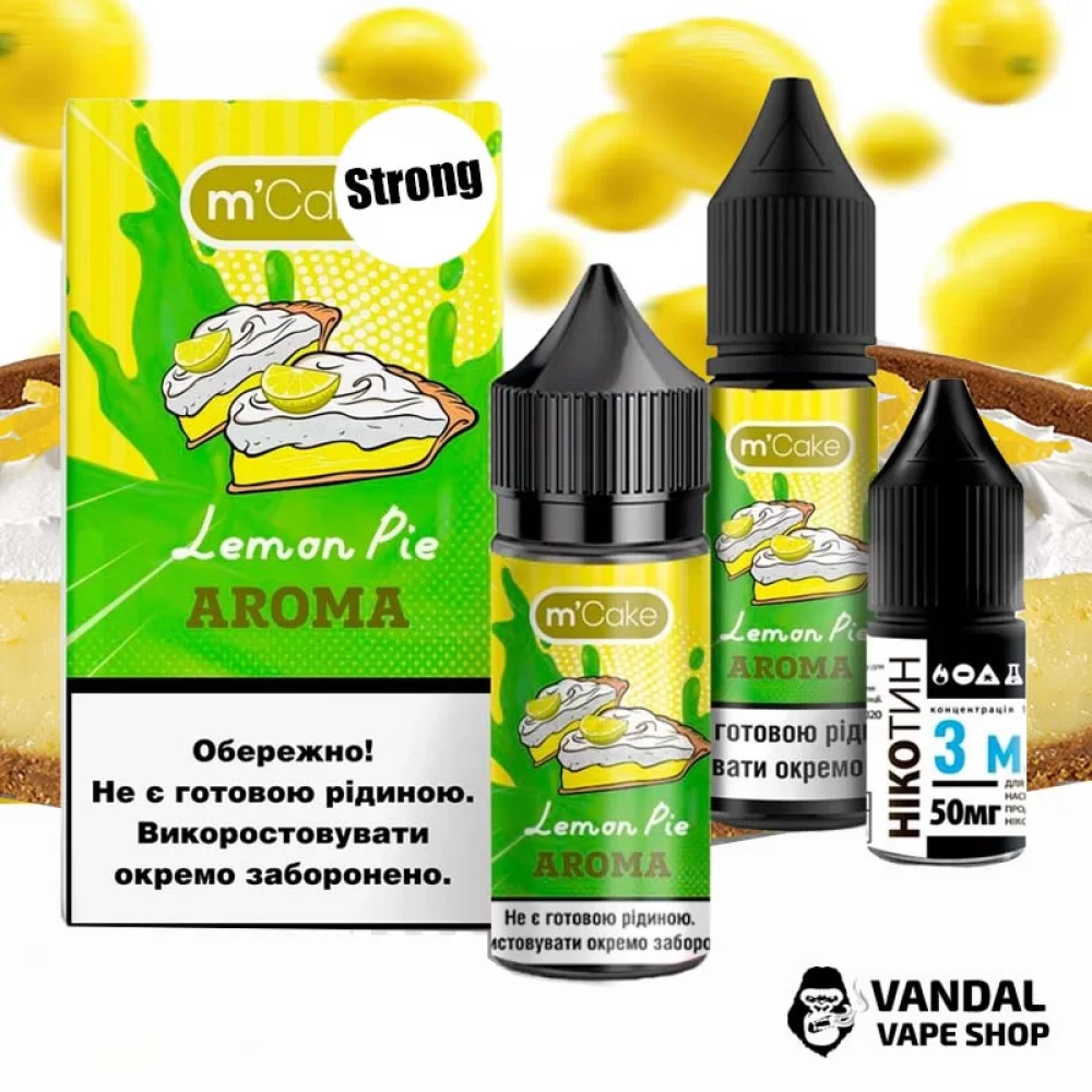 Набор для самозамеса M-Cake Strong 30 мл 50 мг со вкусом лимонного пирога