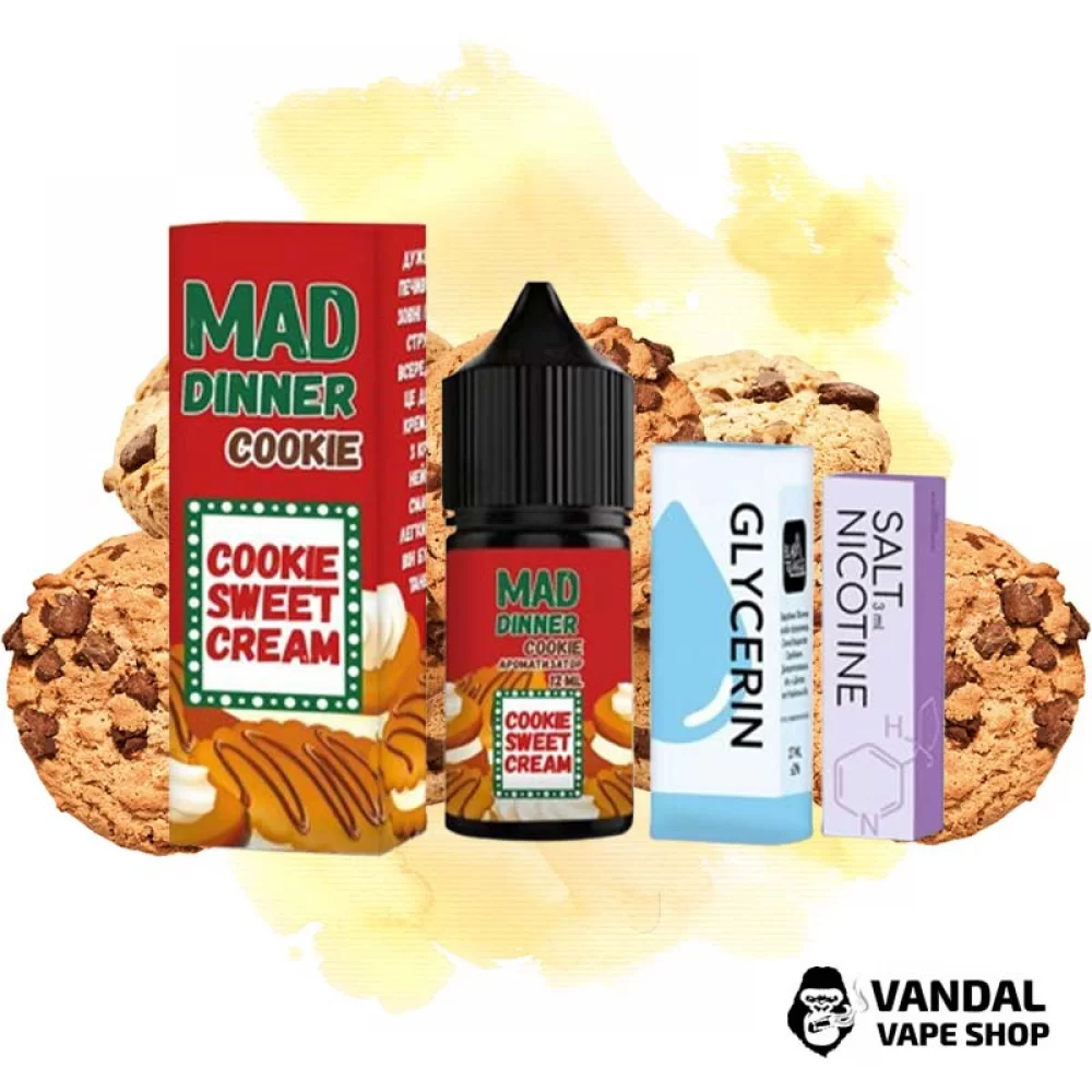 Набор для самозамеса Mad Dinner  30 мл 25 мг со вкусом печенья.