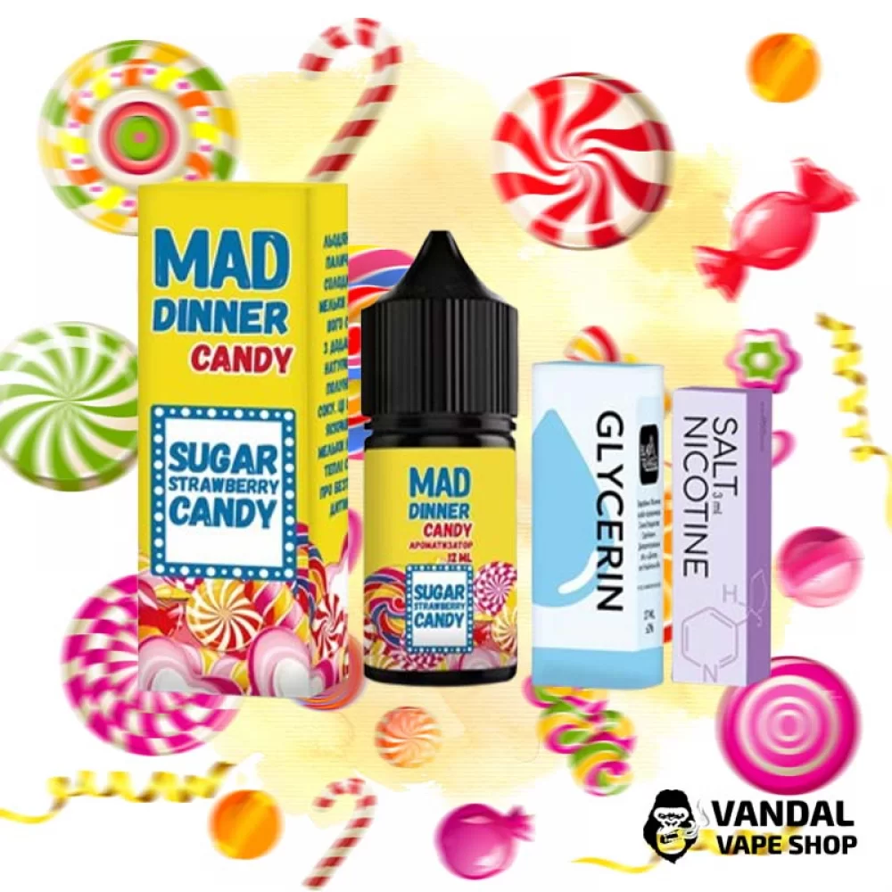 Набор для самозамеса Mad Dinner  30 мл 25 мг со вкусом конфет.