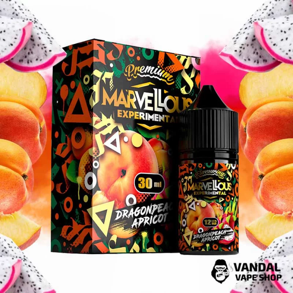 Набор для самозамеса Marvellous Experimental 30 мл 50 мг со вкусом фрукта дракона, персика, абрикоса Набор для самозамеса Marvellous Experimental 30 мл 50 мг со вкусом фрукта дракона, персика, абрикоса
