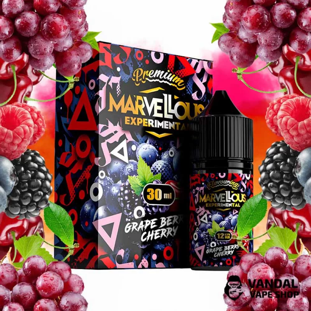 Набір для самозамісу  Marvellous Experimental 30 мл 50 мг зі смаком винограда, ягід і вишні