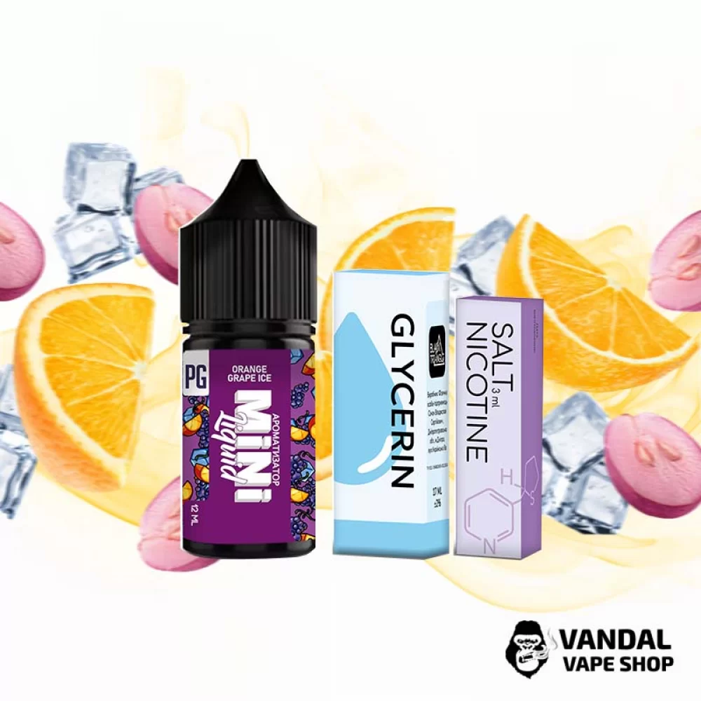 Набор для самозамеса Mini Liquid  30 мл 50 мг со вкусом апельсина и винограда с холодком