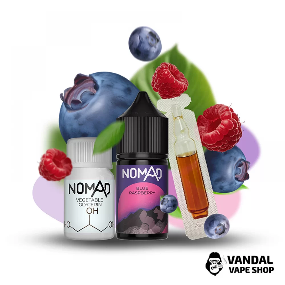 Набор для самозамеса Nomad 30 мл 50 мг со вкусом голубой малины