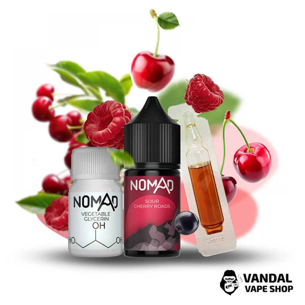 Набор для самозамеса Nomad 30 мл 50 мг со вкусом вишни, малины, смородины