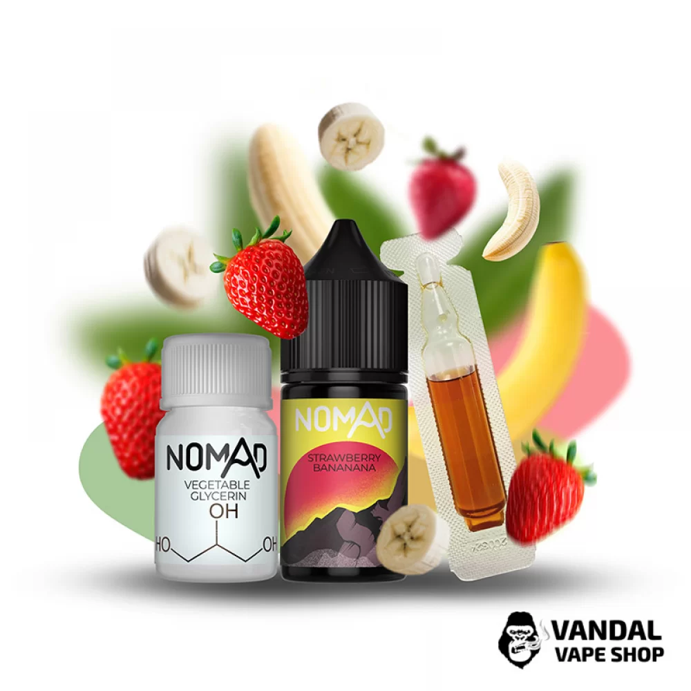 Набор для самозамеса Nomad 30 мл 50 мг со вкусом банана и клубники