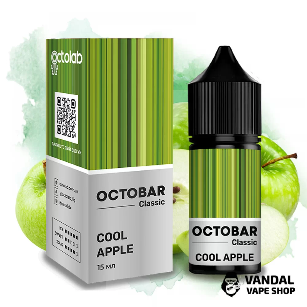 Набор OctoBar Salt 30 мл 50 мг со вкусом зеленого яблока с холодком
