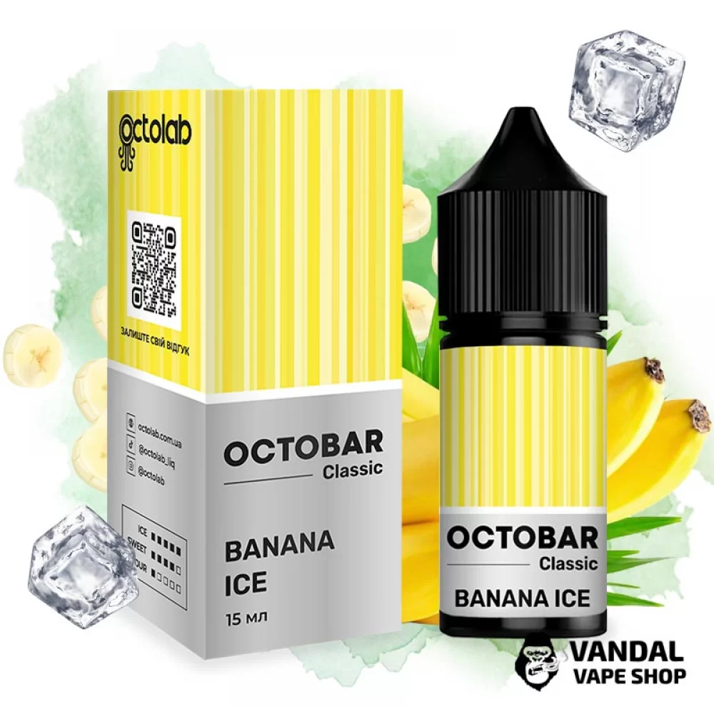 Набор OctoBar Salt 30 мл 50 мг со вкусом банана со льдом