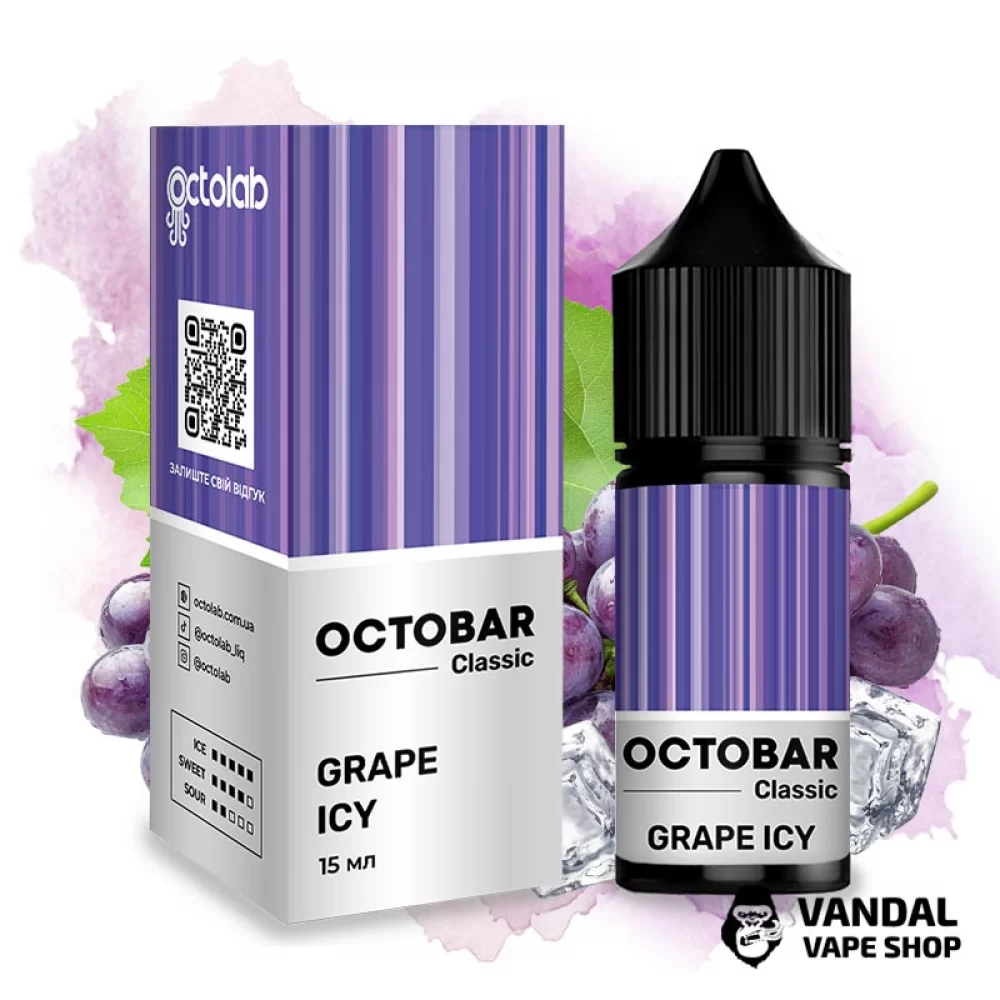 Набор OctoBar Salt 30 мл 50 мг Hard со вкусом винограда с холодком