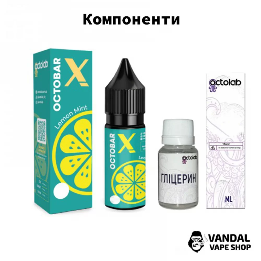 Набор для самозамеса Octobar X 15 мл 50 мг со вкусом табака