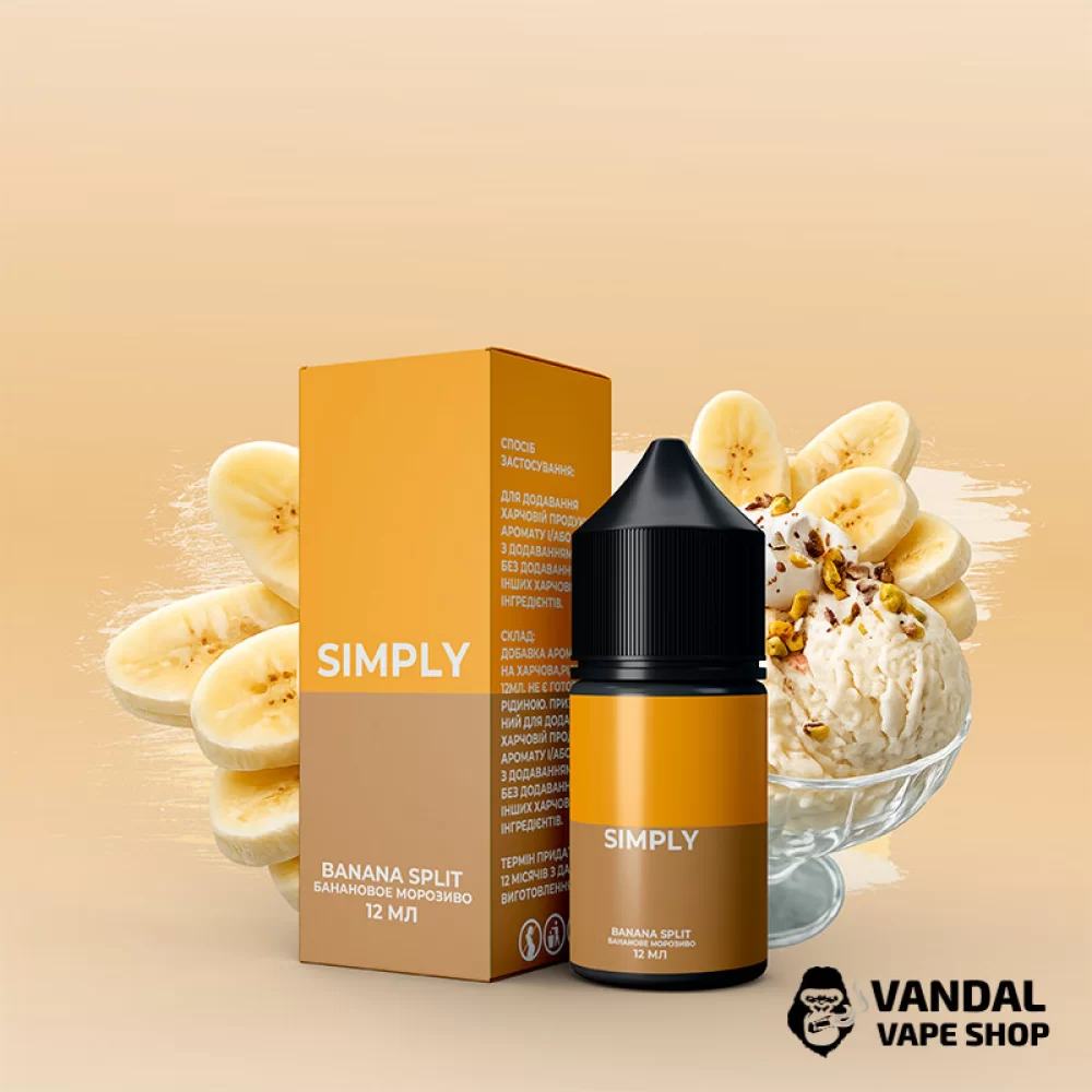 Набор для самозамеса Simply 30 мл 25 мг со вкусом мороженого с бананом