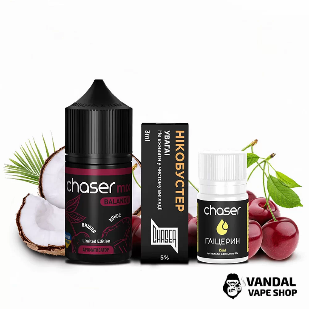 Набор для самозамеса Chaser Mix 30 мл 50 мг со вкусом вишни и кокоса