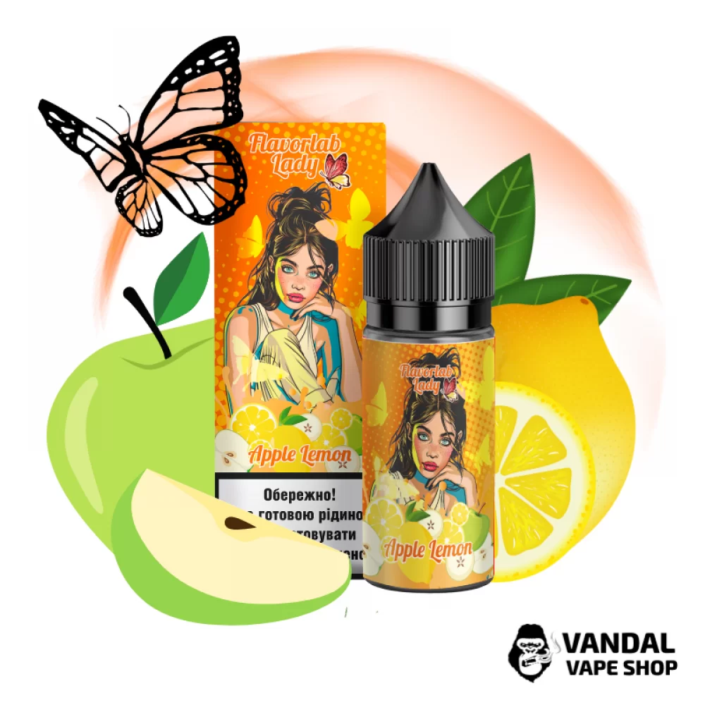 Набір для самозамісу Flavorlab Lady 30 мл зі смаком яблука і лимону