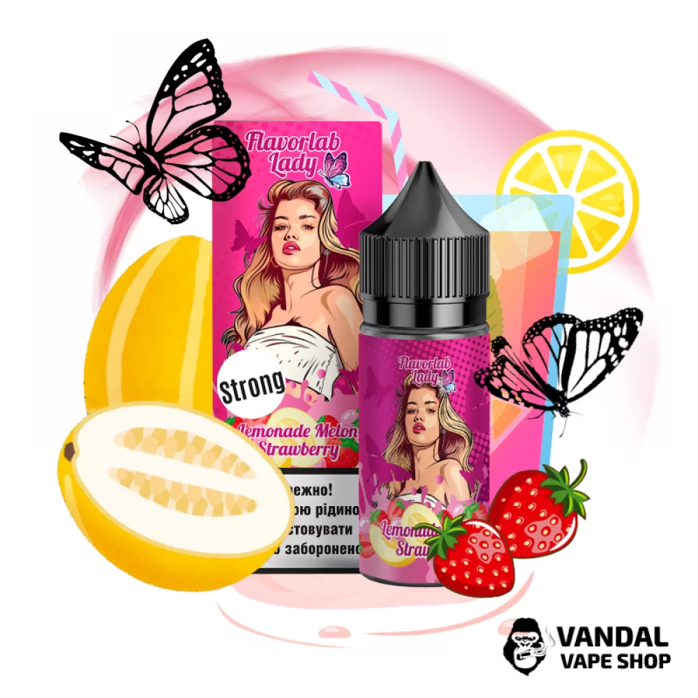 Набор для самозамеса Flavorlab Lady Strong 30 мл вкус лимонада с дыней и клубникой