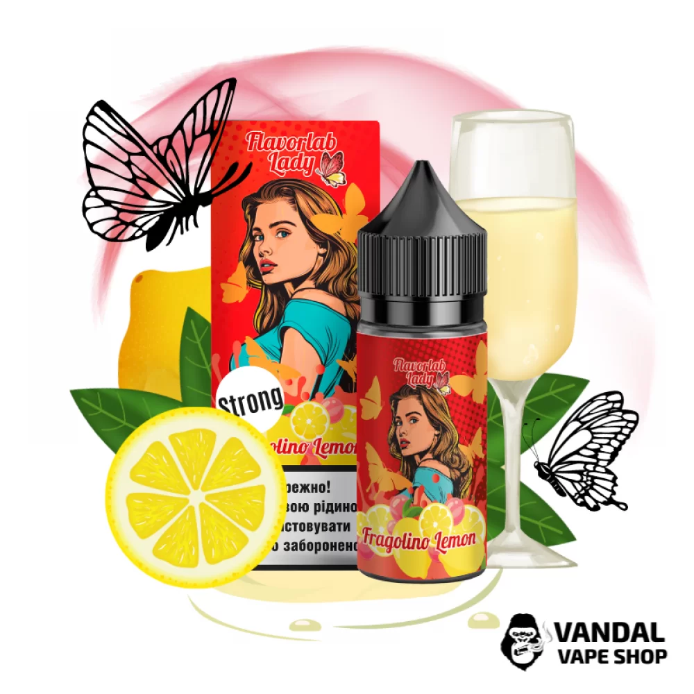 Набор для самозамеса Flavorlab Lady Strong 30 мл со вкусом лимонного фраголино