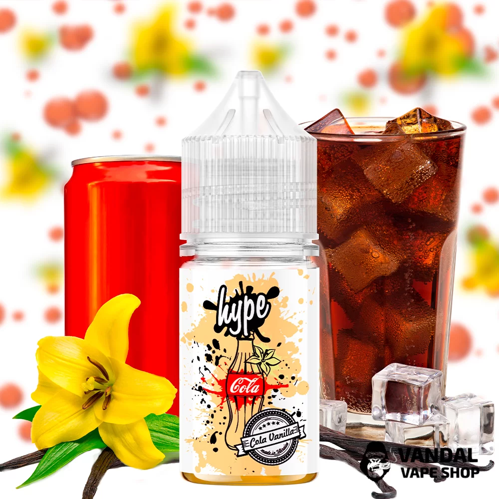 ЖИДКОСТЬ hype - Cola Vanilla 30 мл 35 мг НА СОЛЕВОМ НИКОТИНЕ СО ВКУСОМ колы с ванилью