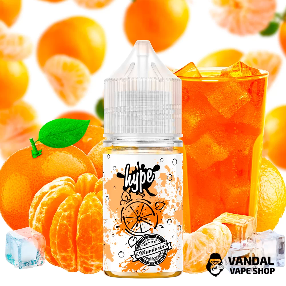 ЖИДКОСТЬ hype - Mandarin 30 мл 35 мг НА СОЛЕВОМ НИКОТИНЕ СО ВКУСОМ мандарина