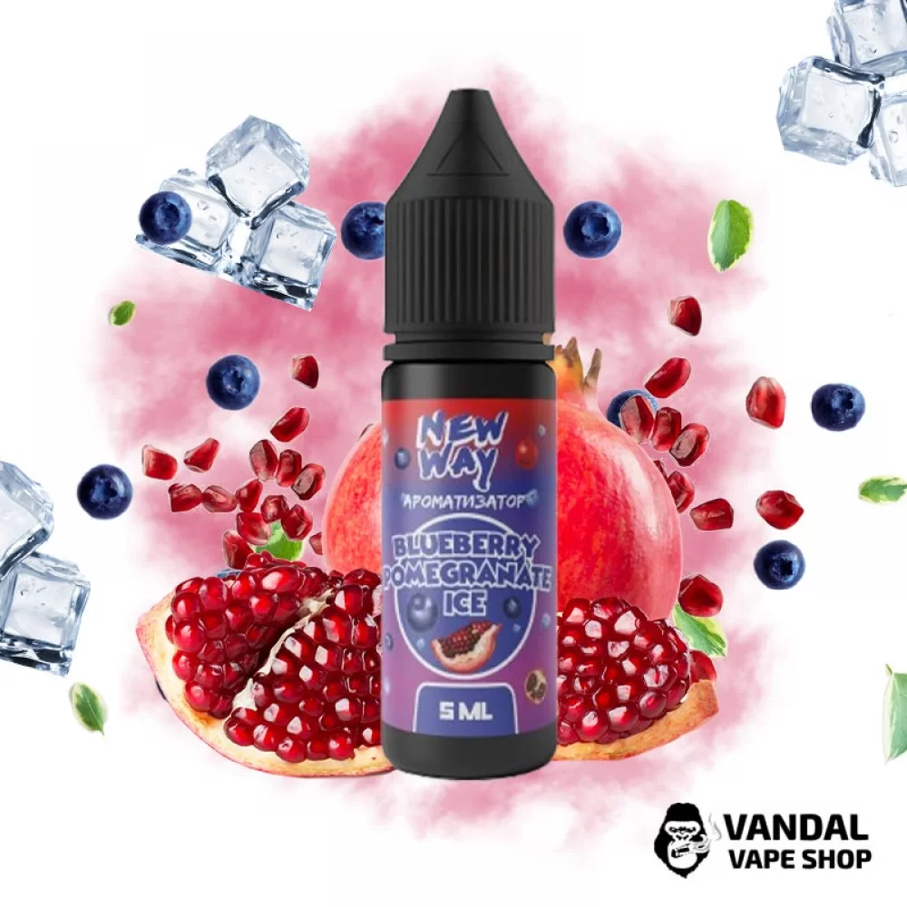 Набор для самозамеса New Way Ice 15 мл 65 мг со вкусом черники с сочным гранатом и холодком Набор для самозамеса New Way Ice 15 мл 65 мг со вкусом черники с сочным гранатом и холодком