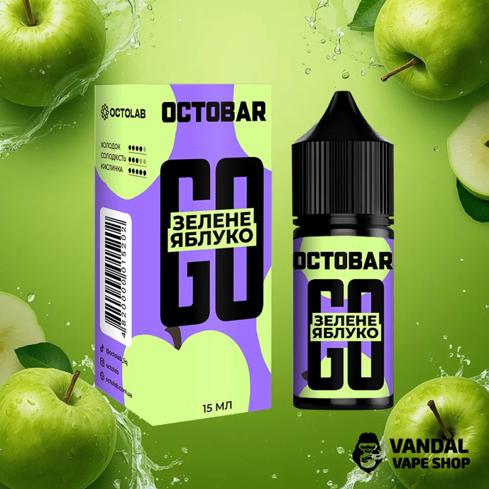 Набор для самозамеса Octobar Go 30 мл 50 мг Hard со вкусом зеленого яблока