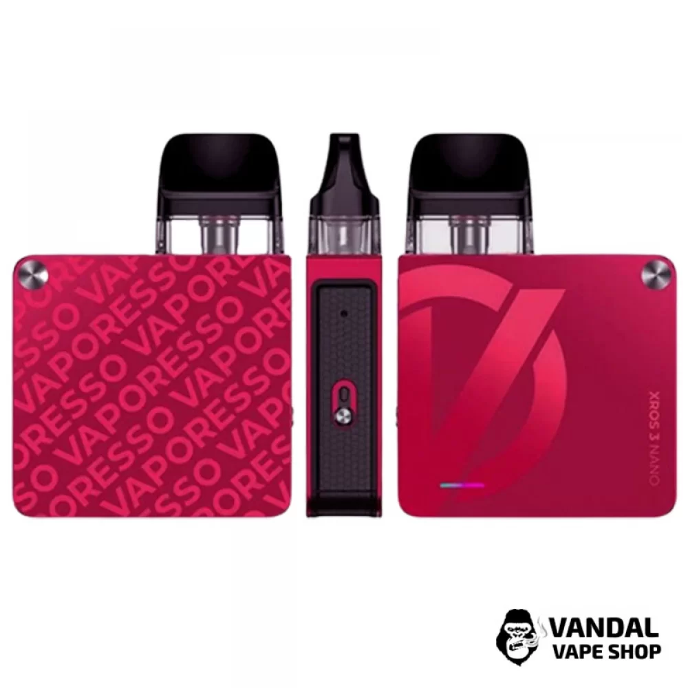 Оригинальный стартовый набор Vaporesso XROS 3 Nano Kit в темно-розовом цвете