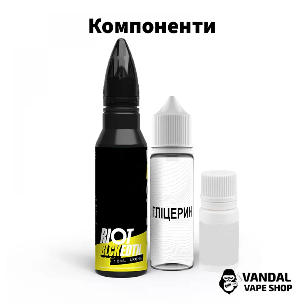 Преміальний набір для самозамісу Riot Squad 30 мл 50 мг зі смаком малинового лимонаду