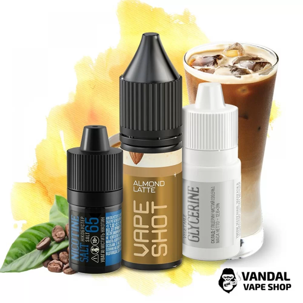 Набор для самозамеса Vape Shot 15 мл 65 мг со вкусом миндального латте