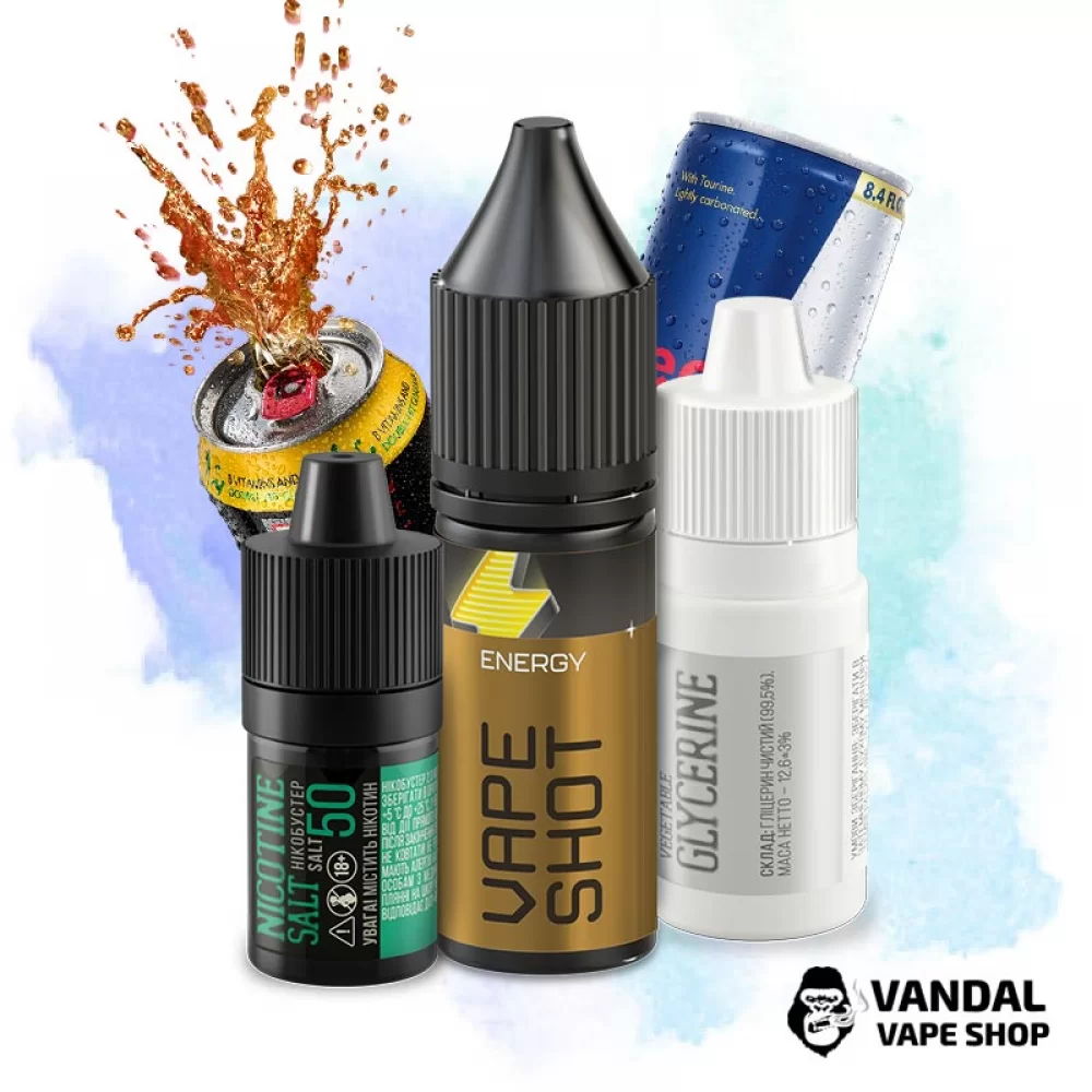 Набор для самозамеса Vape Shot 15 мл 25 мг со вкусом энергетика