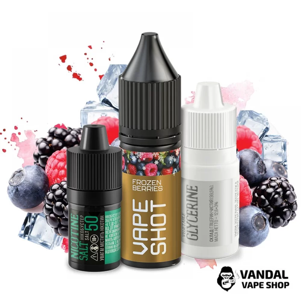 Набор для самозамеса Vape Shot 15 мл 25 мг со вкусом холодных ягод