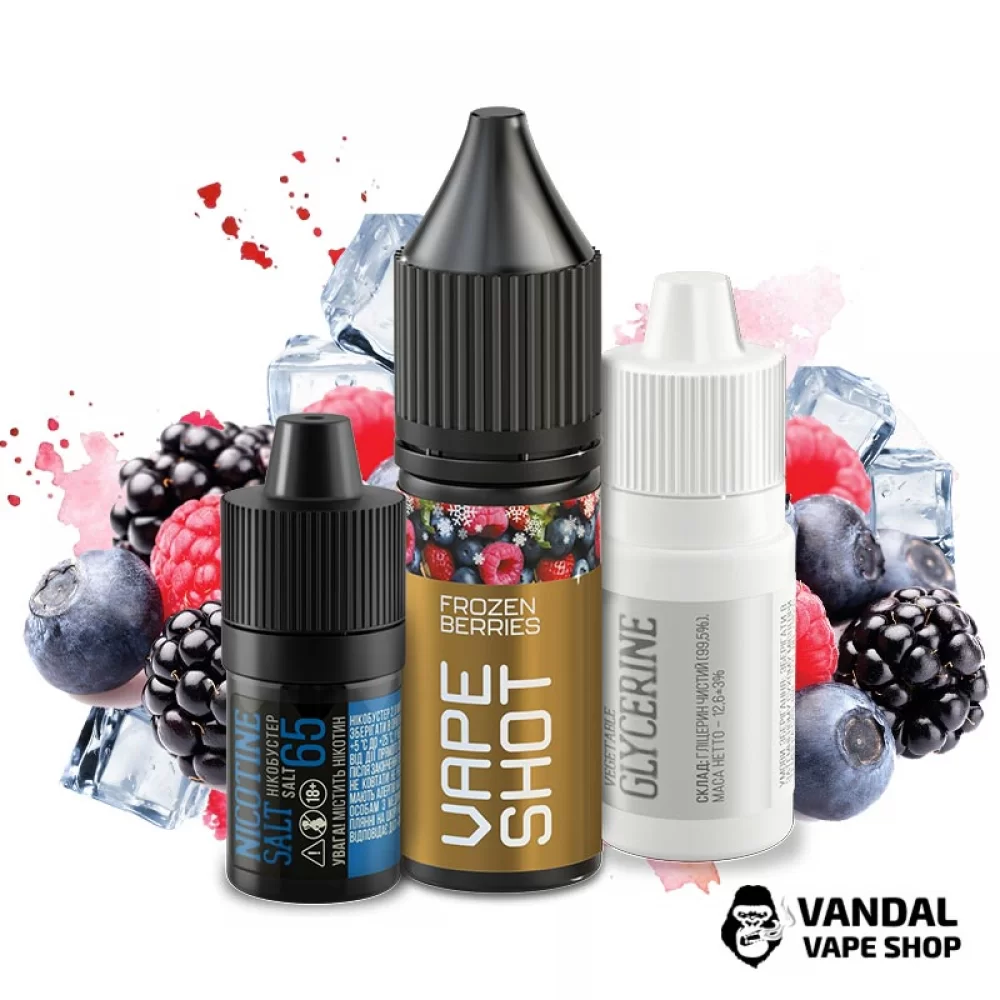 Набор для самозамеса Vape Shot 15 мл 65 мг со вкусом холодных ягод