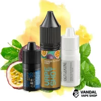 Набор Vape Shot 15 мл 65 мг - Passion fruit-mint