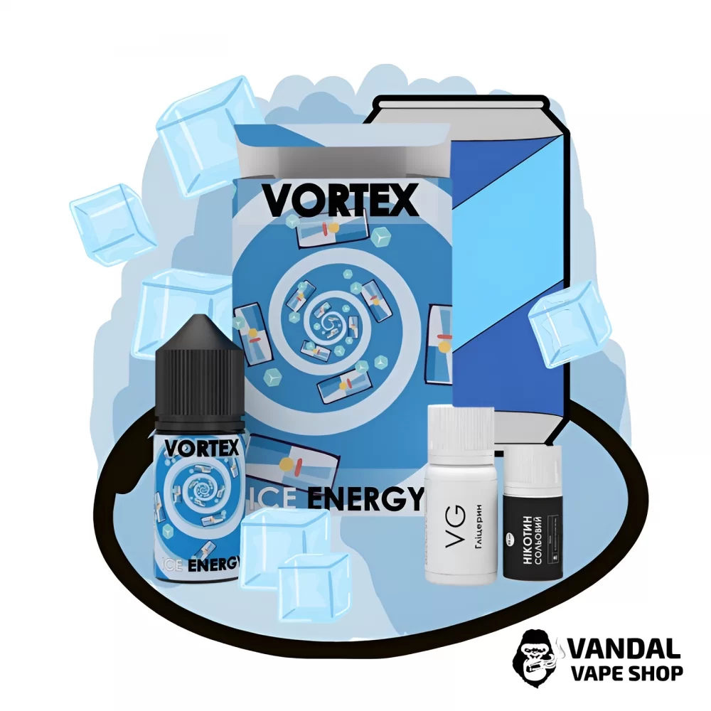 Набор для самозамеса Vortex 30 мл 65 мг со вкусом холодного энергетика