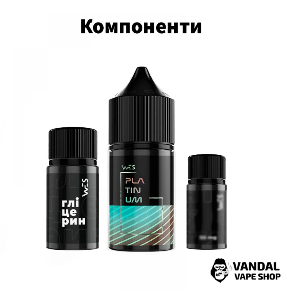 Набор для самозамеса WES Platinum 30 мл 50 мг со вкусом смородины и лимона Набор для самозамеса WES Platinum 30 мл 50 мг со вкусом смородины и лимона