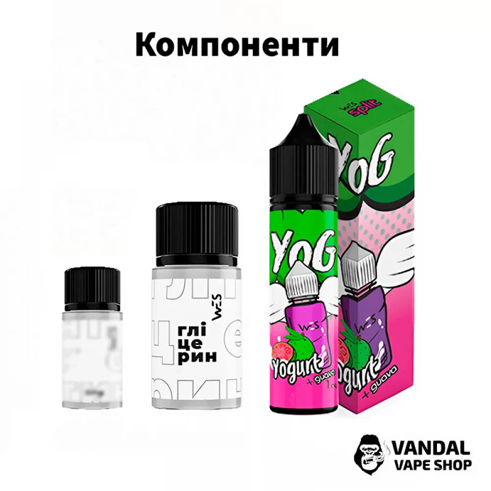 Набор WES Split 60 мл 6 мг мг со вкусом йогурта из гуавы