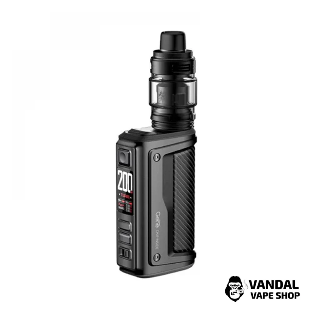 Оригінальний стартовий набір VooPoo Argus GT2 Kit у чорному кольорі з карбоновою вставкою