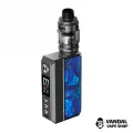 Оригинальный стартовый набор VooPoo Drag 4 177W в сером цвете со вставкой "Ocean Blue"