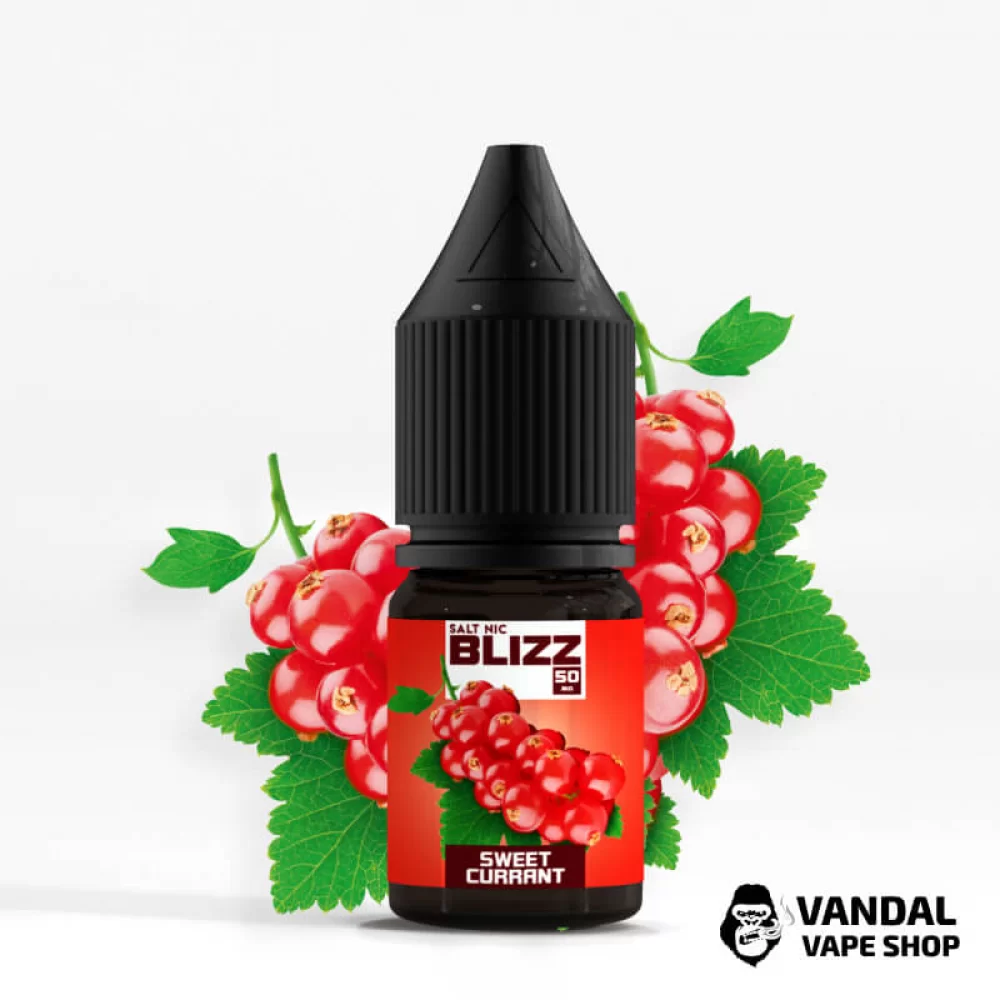 ЖИДКОСТЬ Blizz Salt 10 мл НА СОЛЕВОМ НИКОТИНЕ 25 мг со вкусом сладкой смородины ЖИДКОСТЬ Blizz Salt 10 мл НА СОЛЕВОМ НИКОТИНЕ 25 мг со вкусом сладкой смородины