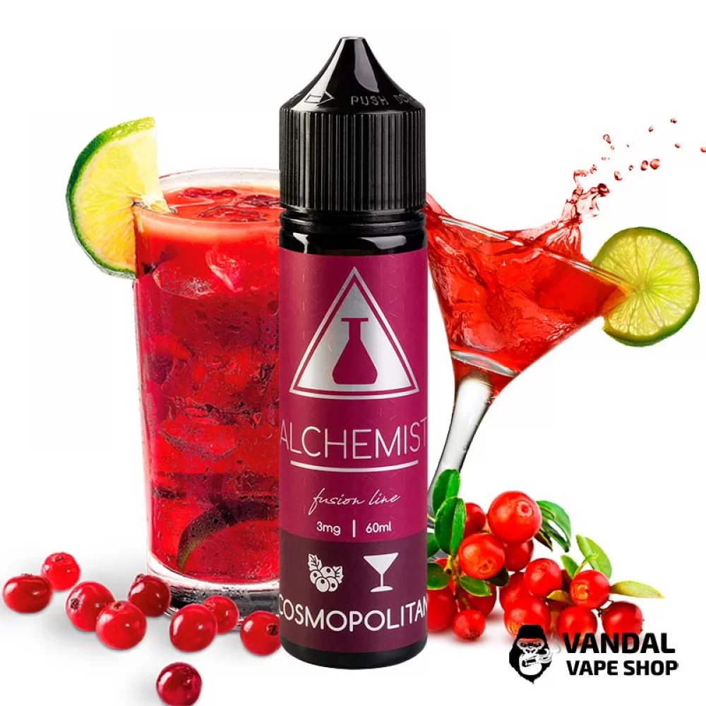 Жидкость Alchemist FL 60 мл на органическом никотине 3 мг со вкусом коктейля "космополитан" с клюквой