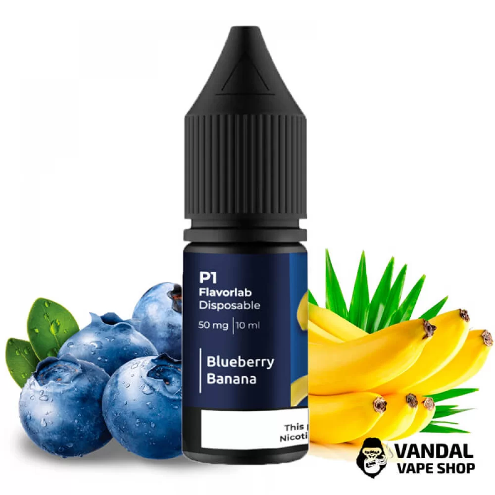 Рідина Flavorlab P1 10 мл на сольовому нікотині 50 мг зі смаком чорниці з бананом