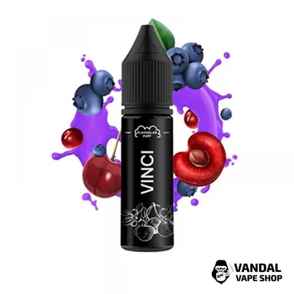 Жидкость Flavorlab Vinci 15 мл 50 мг на солевом никотине со вкусом черники и вишни Жидкость Flavorlab Vinci 15 мл 50 мг на солевом никотине со вкусом черники и вишни