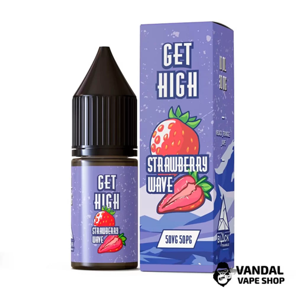 ЖИДКОСТЬ Get High - 10 мл НА СОЛЕВОМ НИКОТИНЕ 30 мг со вкусом Клубники с холодком