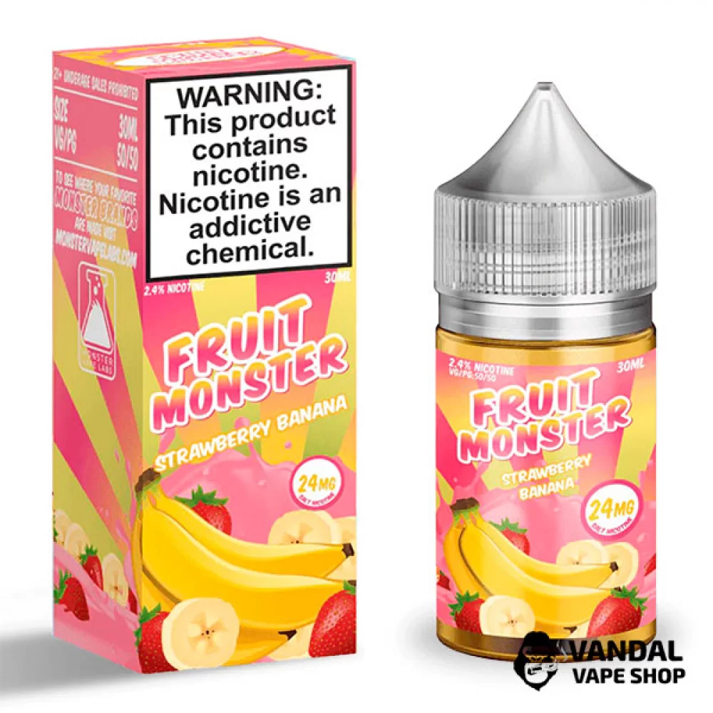 Премиальная солевая жидкость Fruit Monster Salt 30 мл 48 мг со вкусом клубники и банана