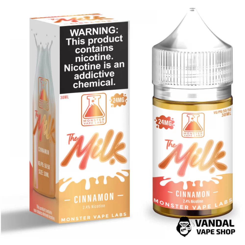 Премиальная солевая жидкость The Milk Monster Salt 30 мл 48 мг со вкусом тостов с корицей и молоком Премиальная солевая жидкость The Milk Monster Salt 30 мл 48 мг со вкусом тостов с корицей и молоком