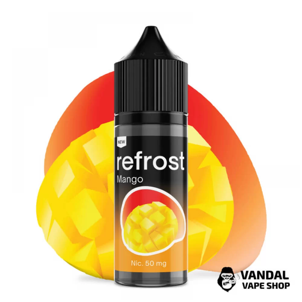 Жидкость Refrost 30 мл на солевом никотине 50 мг со вкусом манго Жидкость Refrost 30 мл на солевом никотине 50 мг со вкусом манго
