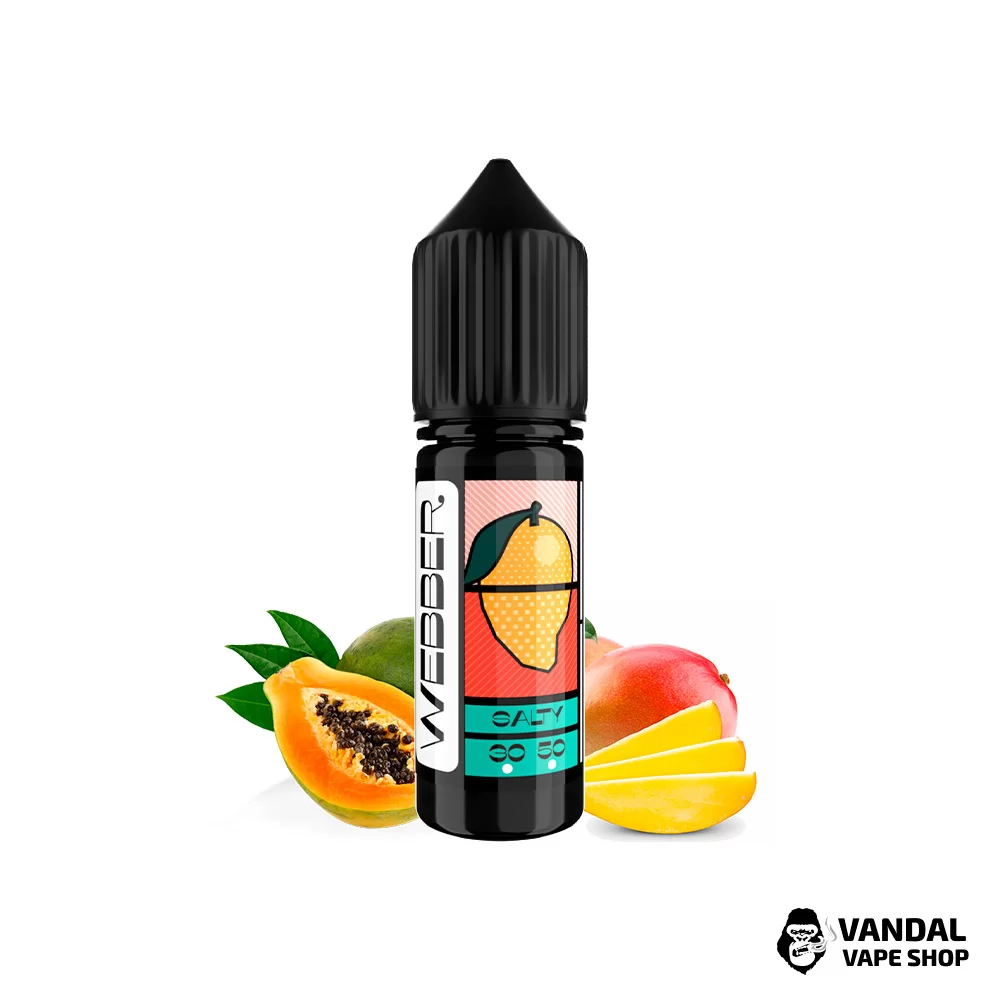 ЖИДКОСТЬ Webber SLT - Mango Papaya 15 мл 30 мг - со вкусом зеленого манго в сочетании с папайей