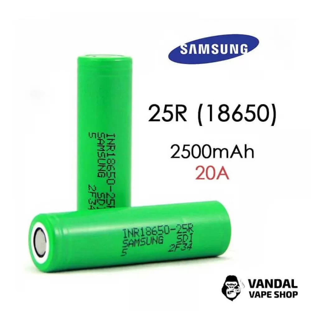 Аккумулятор Samsung 18650 2500mAh INR 25R (20A) (Original) 1133