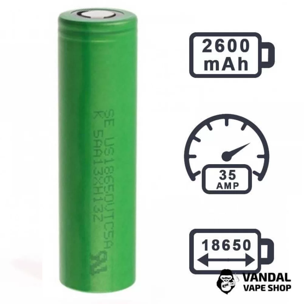 Аккумулятор Sony US18650 VTC5A 2600mah (до 60А) (Original) 1132
