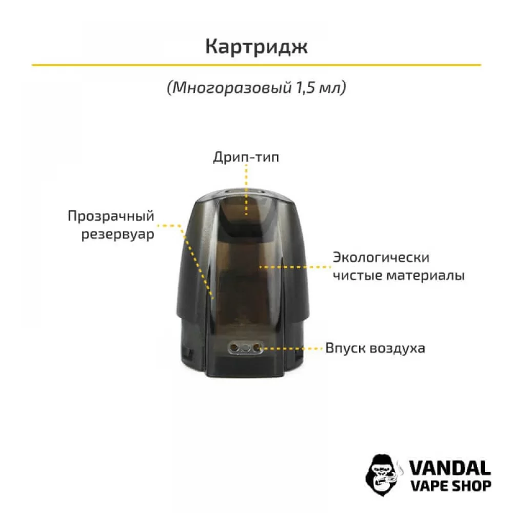 Сменный картридж Justfog на 1.6 Ом для Minifit и Minifit MAX Сменный картридж Justfog на 1.6 Ом для Minifit и Minifit MAX