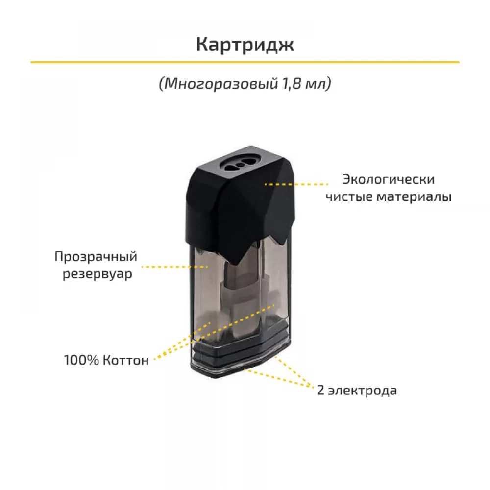 Сменный картридж OVNS на 1.8 Ом для Saber и Saber S