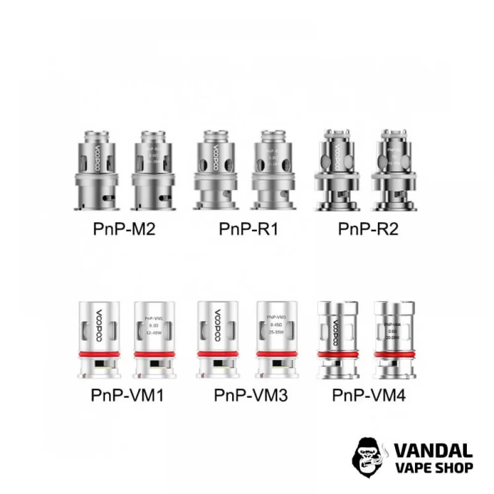 Сменный испаритель Voopoo PnP Coil (Original) для NAVI , ARGUS , DRAG S , DRAG X , VINCI , VINCI X  