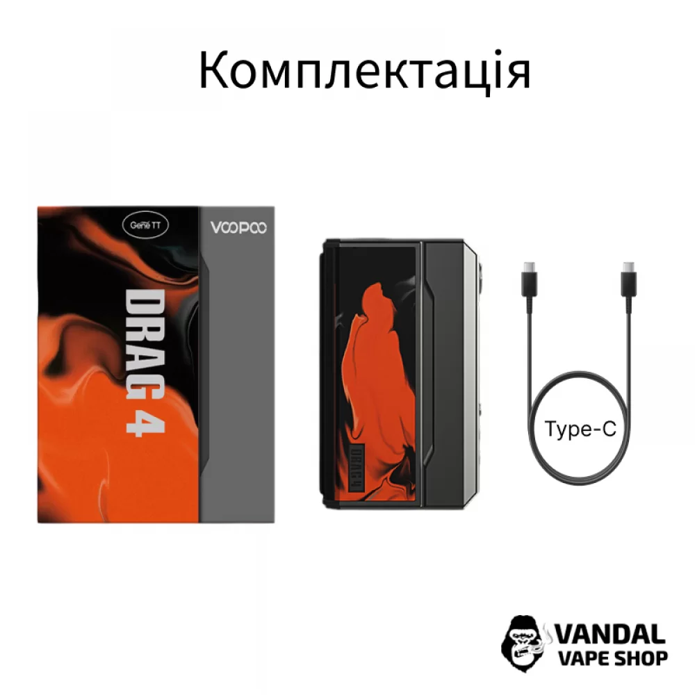 Оригинальный бокс мод VooPoo Drag 4 Оригинальный бокс мод VooPoo Drag 4
